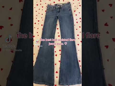 the best low-waisted flare jeans ever♡ #foryou #viral #fashion