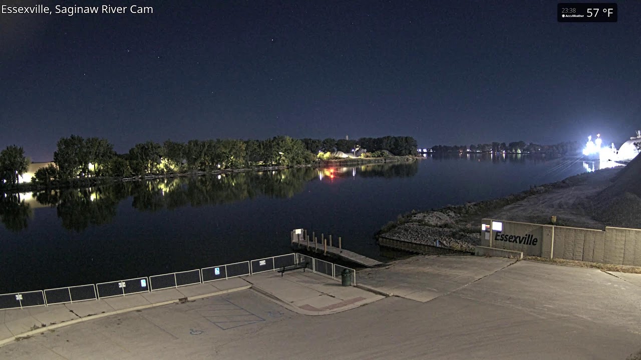 Live webcam view of Río Saginaw en Essexville
