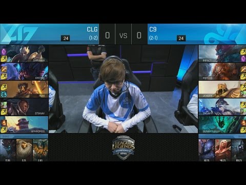 CLG (Aphromoo Braum) VS C9 (Bunny Fufuu Thresh) Game 1 Highlights - 2016 NA LCS Summer W2D3