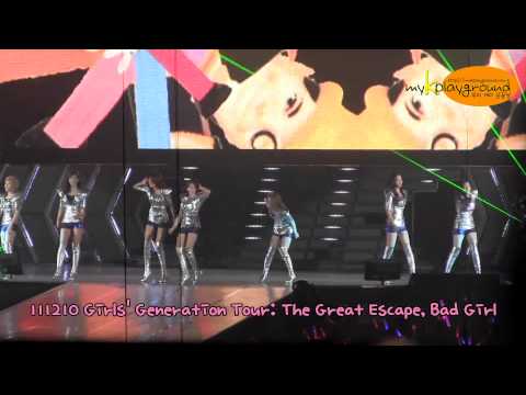 111210 2011 Girls' Generation Tour SG - The Great Escape, Bad Girl