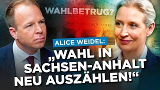 Election Fraud? Alice Weidel: "Recount the Saxony-Anhalt election!"