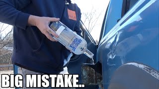 What Happens If You Fill Up An EMPTY Tank With Vodka? (Instead Of Gasoline)