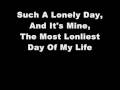 System Of A Down - Lonely Day Lyrics 