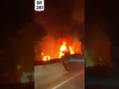 Acidente na BR 381,Fernão Dias em Igarapé MG.