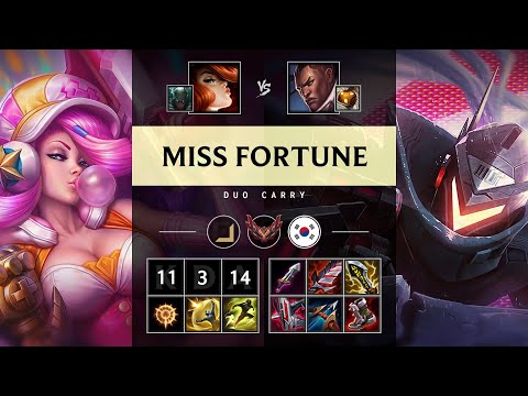 Miss Fortune ADC vs Lucian - KR Grandmaster Patch 25.14