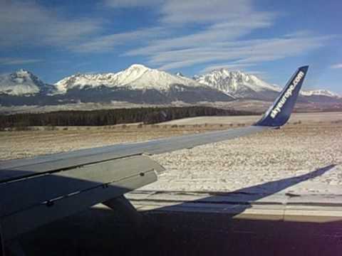 Landing B737 Skyeurope Poprad - Tatry