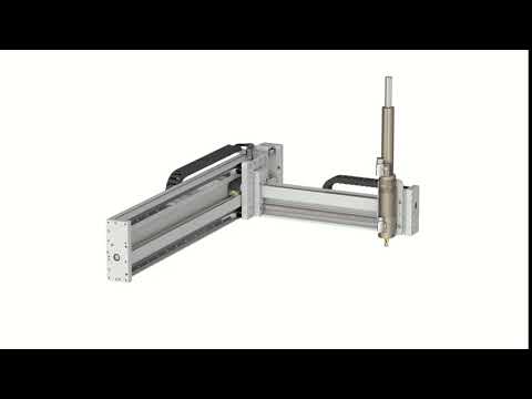 Semi gantry with linear rotary motor - LinMot