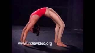 The wheel pose in Yoga or Chakrasana