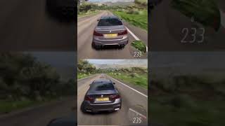 BMW M5 vs M4 Speed ​​Competition on Curvy Roads | Forza Horizon 5 Car Comparison #shorts