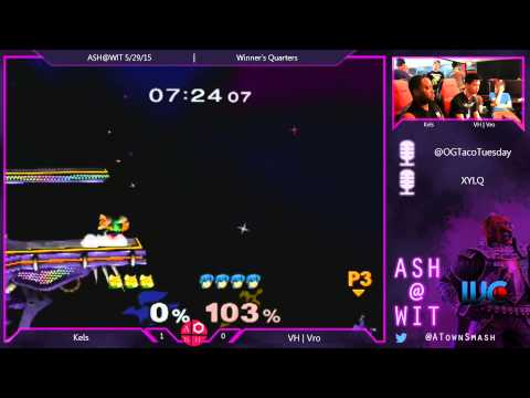 Melee Winner's Quarters ASH@WIT 5/29/15 - Kels (Fox) vs VH | Vro (Marth)