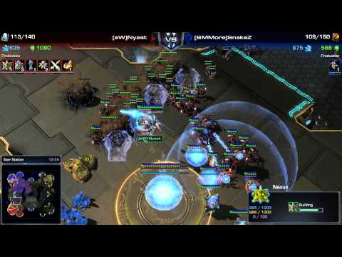Starcraft 2 - HOTS - Masters - Nyast vs SnakeZ