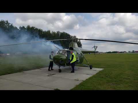 Engine start and take off of the MI-1m helicopter
