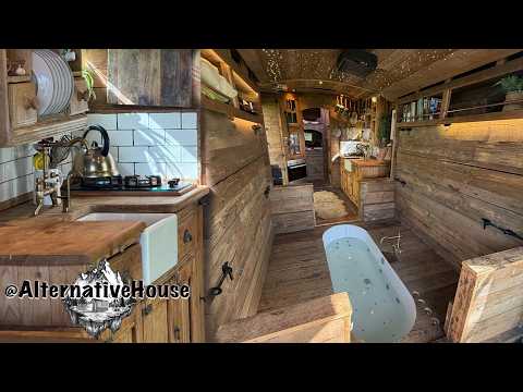 He Turned Old Truck into a Luxury Off Grid Cabin