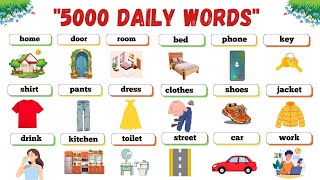 5000 Common English Words | English Vocabulary for Beginners to Advanced