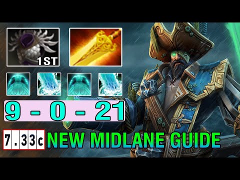 Crazy Build [Kunkka] Mid Lane Blade Mail + Radiance Realy Strong Ez GodLike 0 Death Dota2 7.33C