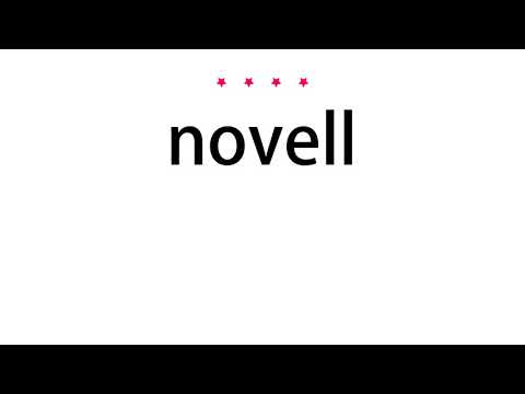 How to pronounce novell - Vocab Today