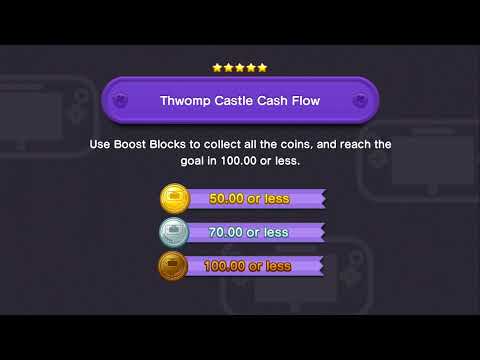 NSMBU Thwomp Castle Cash Flow in 34.23 (WiiU)