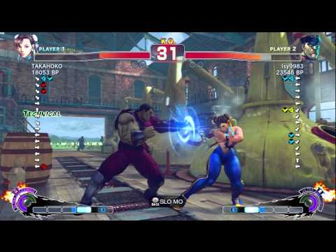 藍弟 lsy9983 [Bison] vs TAKAHOKO [Chun] SSF4 Japanese Online Ranked Matches - TRUE-HD