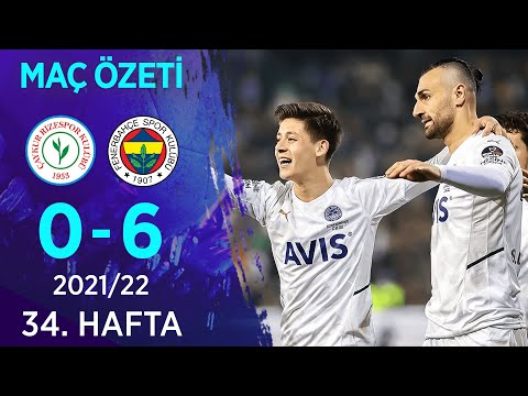 Çaykur Rizespor 0-6 Fenerbahçe MAÇ ÖZETİ | 34. Hafta - 2021/22