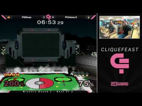 Cliquefeast Singles WR1 - PS|Slurpy (Sheik) vs PF|Johnny D (Marth)