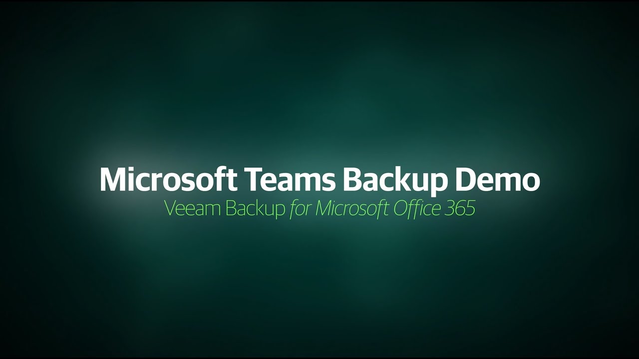 Demonstração de Backup do Microsoft Teams video