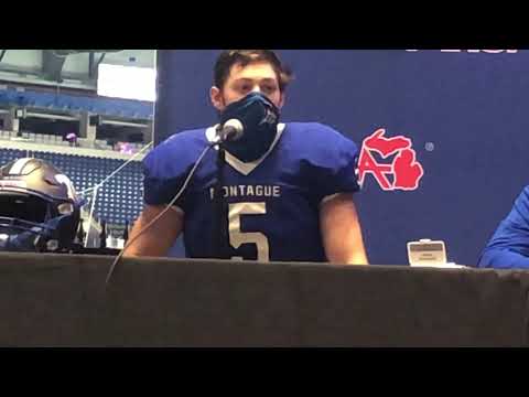 Montague 2021 QB/S Drew Collins (Michigan Tech commit) wins Div 6 State Championship