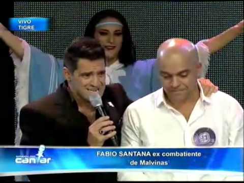 Soñando por cantar  - Luciano Pereyra cantó junto Fabio Santana, ex combatiente de Malvina
