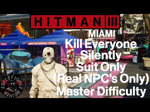 Hitman 3: Miami - The Finish Line - Kill Everyone Silently - Master Difficulty