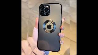 Transparent Plating Logo Hole Case for iPhone 11 Pro Camera Protector Cover for iPhone 12 13 Pro Max