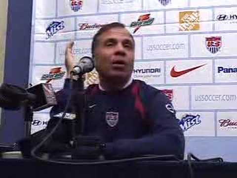 MNT vs. Canada: Arena Post-game Interview - Jan. 22, 2006