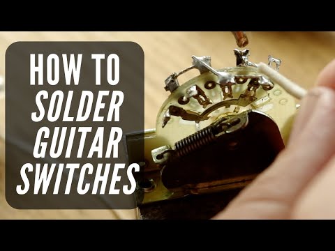 How to Solder Strat & Tele Switches - Guitar Soldering Course Lesson 4