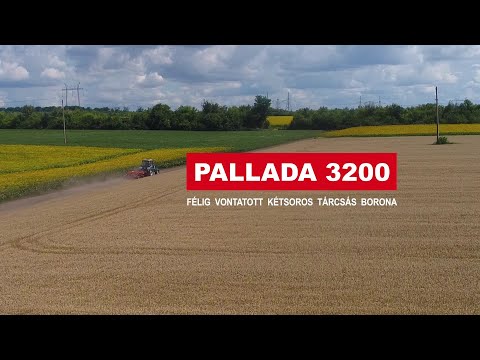 PALLADA 3200. Félig vontatott kétsoros tárcsás borona #hungary #elvorti #pallada