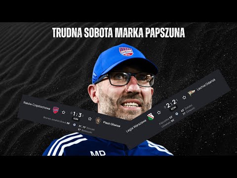 LIGA MINUS 16 25/26 MAREK PAPSZUN W SOBOTĘ PRZEGRAŁ Z PIASTEM I ZREMISOWAŁ Z LECHIĄ
