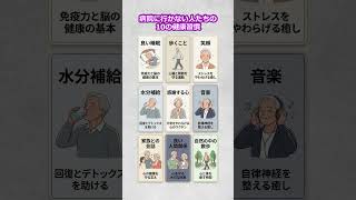 平生病院に行かない人たちの10の健康習慣                      #健康習慣 #病院に行かない人 #生活習慣