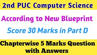 2nd PUC Computer Science 5 Marks Imp Question with Answers 2023#2ndpuc#finalexam