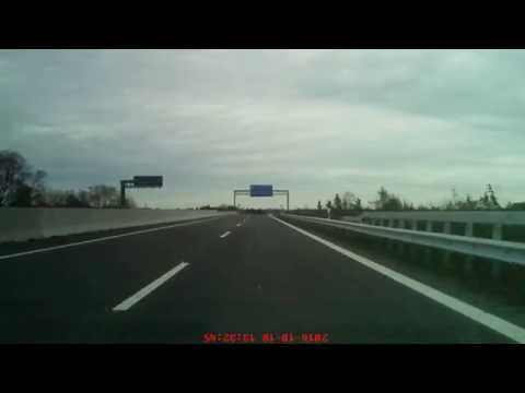 Autobahn 281 Bremen-Industriehäfen Richtung Bremen-Arsten (von Bremen-Seehausen nach HB-Neustadt)