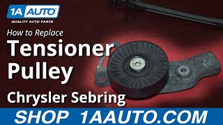 How to Replace Serpentine Belt Tensioner Pulley 01-06 Chrysler Sebring