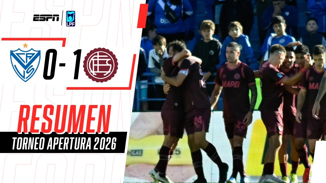 CABEZAZO DE IZQUIERDOZ PARA QUE EL GRANATE BAJE AL LÍDER | Vélez 0-1 Lanús | RESUMEN