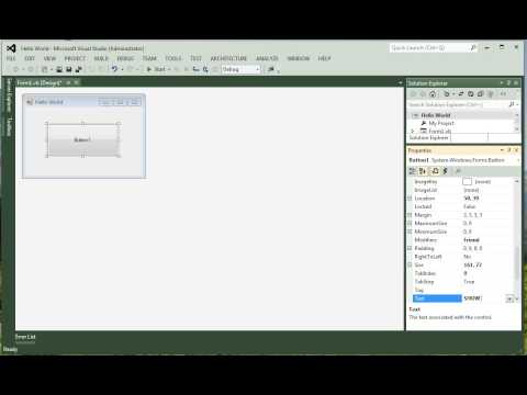 2 Hello World Visual Basic Vb Net