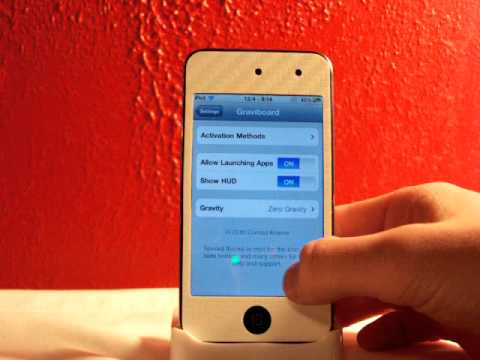 Graviboard iPod Touch, iPhone and iPad Tweak! (iOS 4.x)