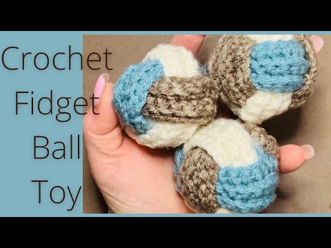 How To Crochet A Fidget Ball/ Cat Toy/ Easy, Quick Fun Crochet/Beginner Crochet/ Amigurumi