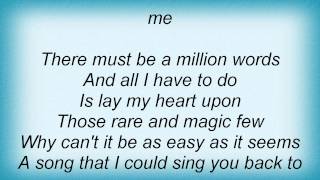 Trisha Yearwood - Sing You Back To Me Lyrics