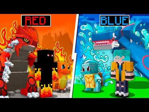 BLUE vs RED POKÉMON in Minecraft
