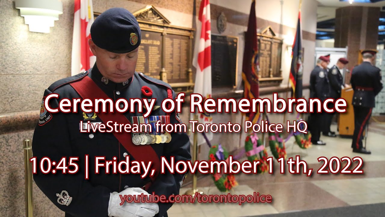 Ceremony of Remembrance Toronto Police Headquarters