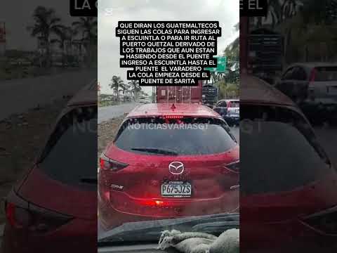 FUERTES COLAS SOBRE LA RUTA  PALIN-ESCUINTLA#funny #fypシ゚viral  #parati #autopistapalinescuintla