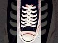 Converse Shoe This is a shoelace arrangement that will make your sneakers look sleek, clean and cool