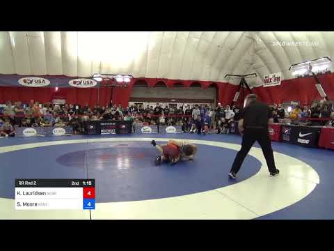 55 Kg Rr Rnd 2 - Kael Lauridsen, Nebraska Boyz Vs Spencer Moore, Kentucky Extreme Wrestling Club