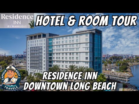 Residence Inn Long Beach Downtown 🛏️ Room + Hotel Tour (Pool, Lobby & Breakfast) | September 2025