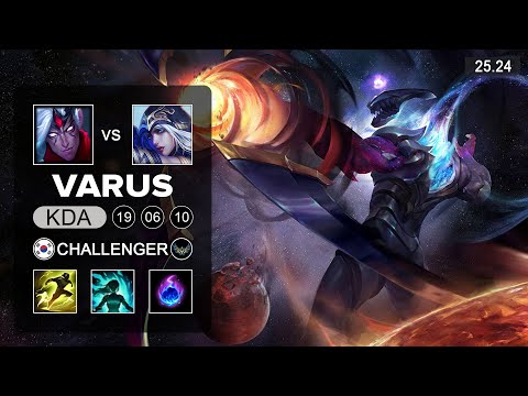 Varus vs Ashe ADC - KR Challenger - Patch 25.24 Season 15