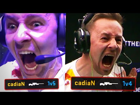 cadiaN's Greatest Clutches of All Time! (INSANE REACTIONS) | CS GO